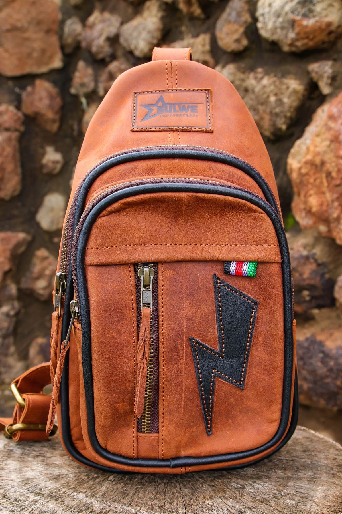 Pawa Cross Bag — genuine leather, Sulwe Leathercraft (view 4)