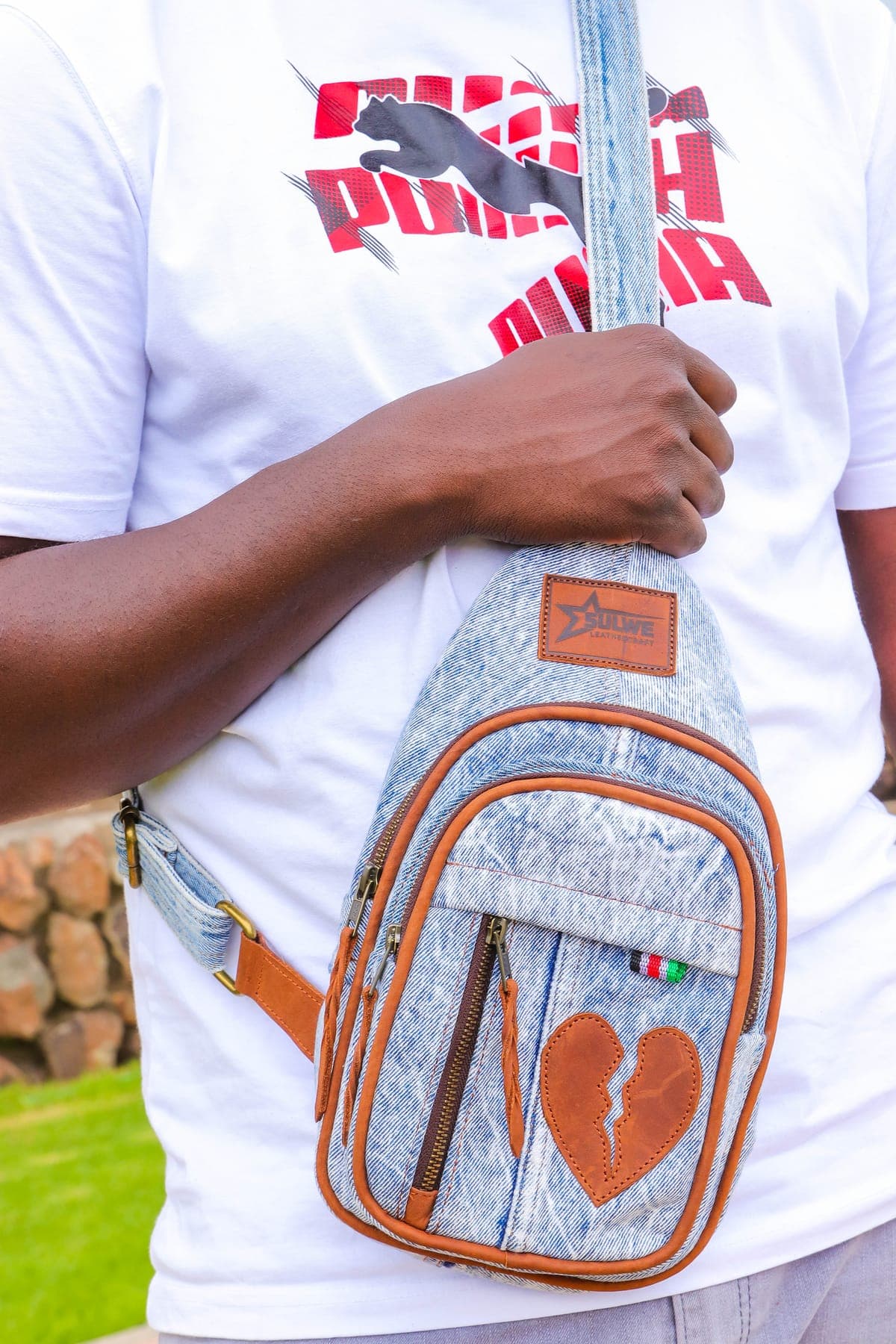 The Scar Cross Bag — genuine leather, Sulwe Leathercraft (view 2)